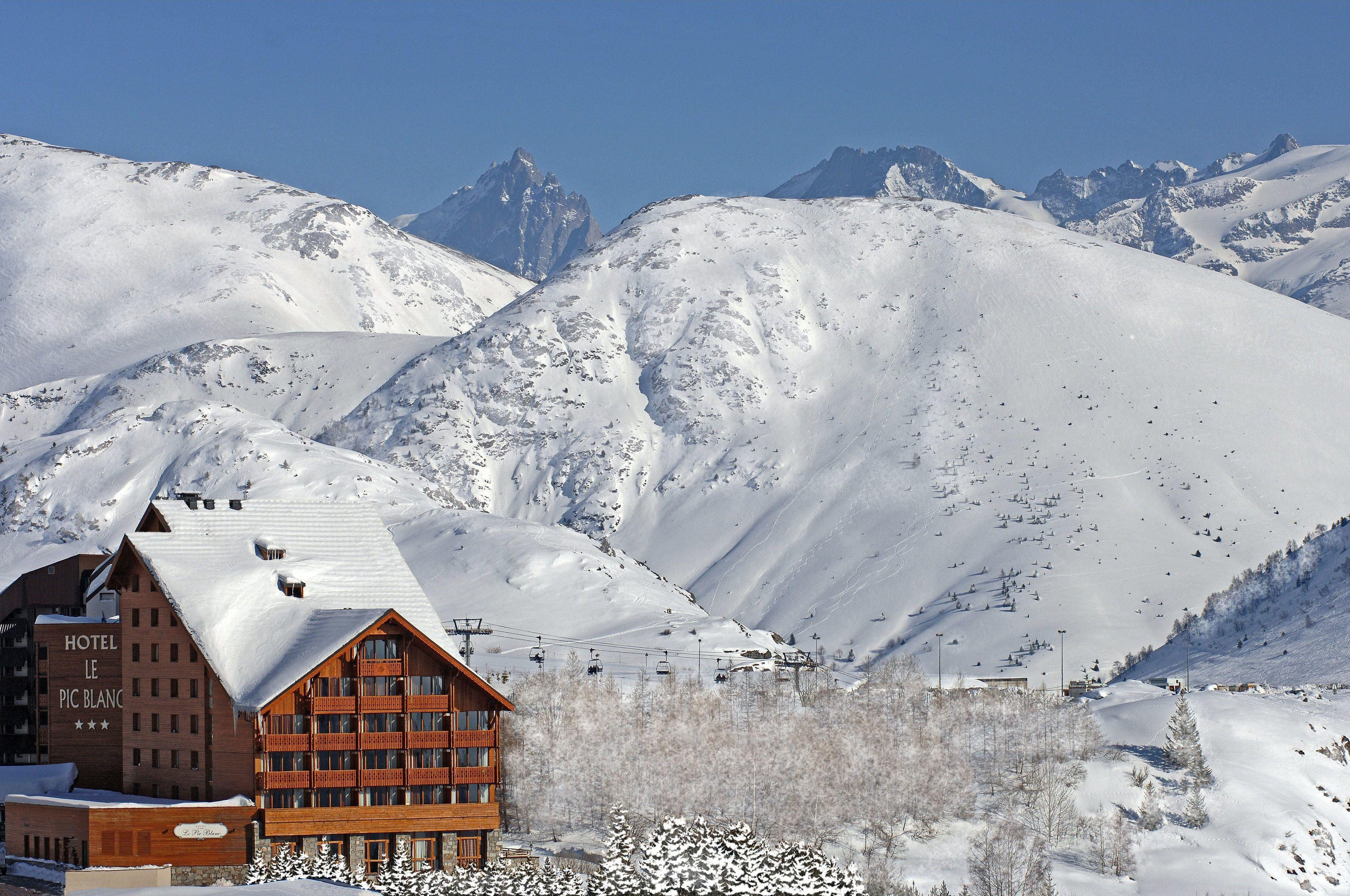 Hotel Le Pic Blanc Alpe d'Huez Exterior foto